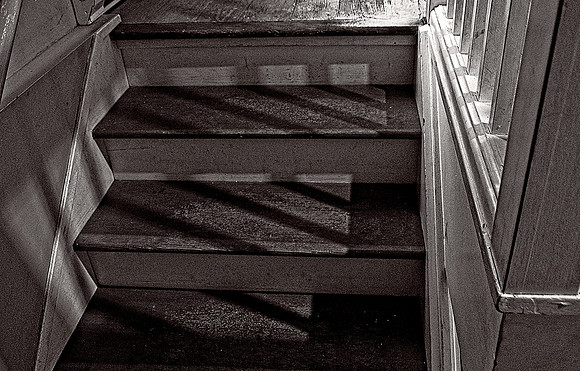 Jessica North-O'Connell-Stairs in Light and Shadows