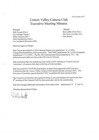 Exec Minutes