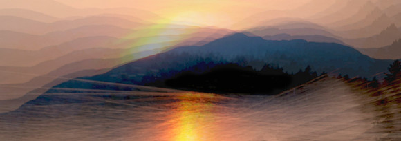 Wink Richardson-Sunset Over Mt. Washington